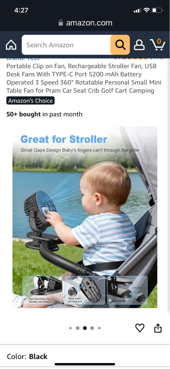 TCJ Portable Clip-on Fan - photo 3