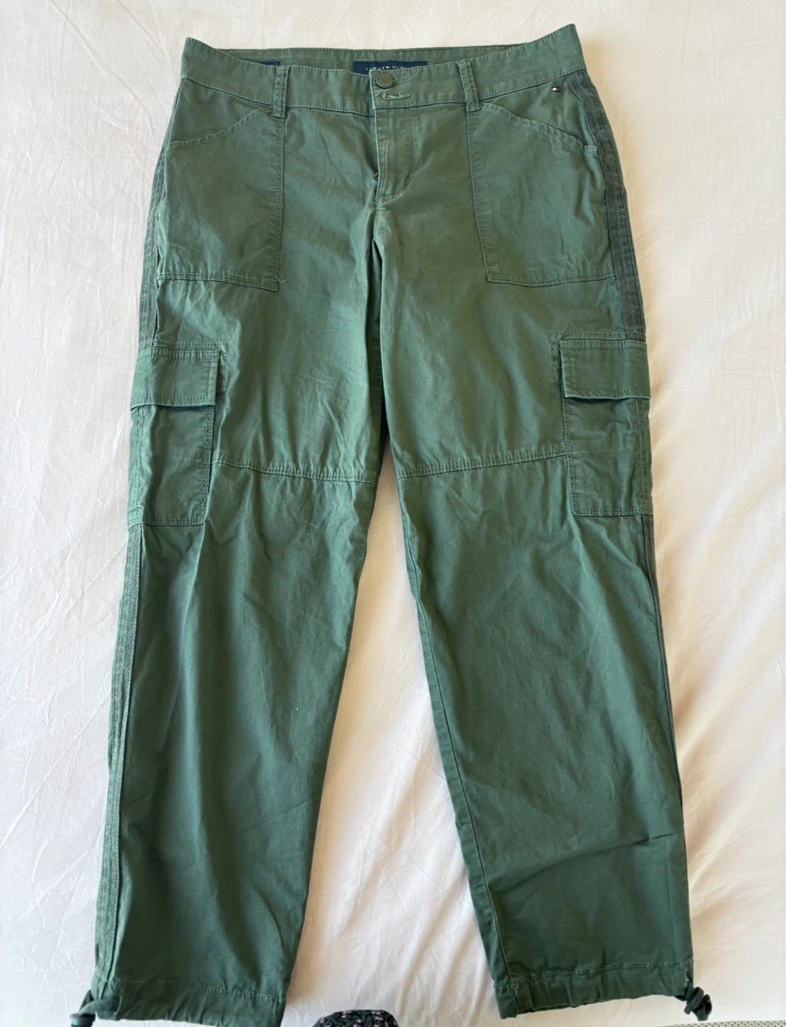 Tommy Hilfiger Green Cargo Pants Size 4 - photo 2
