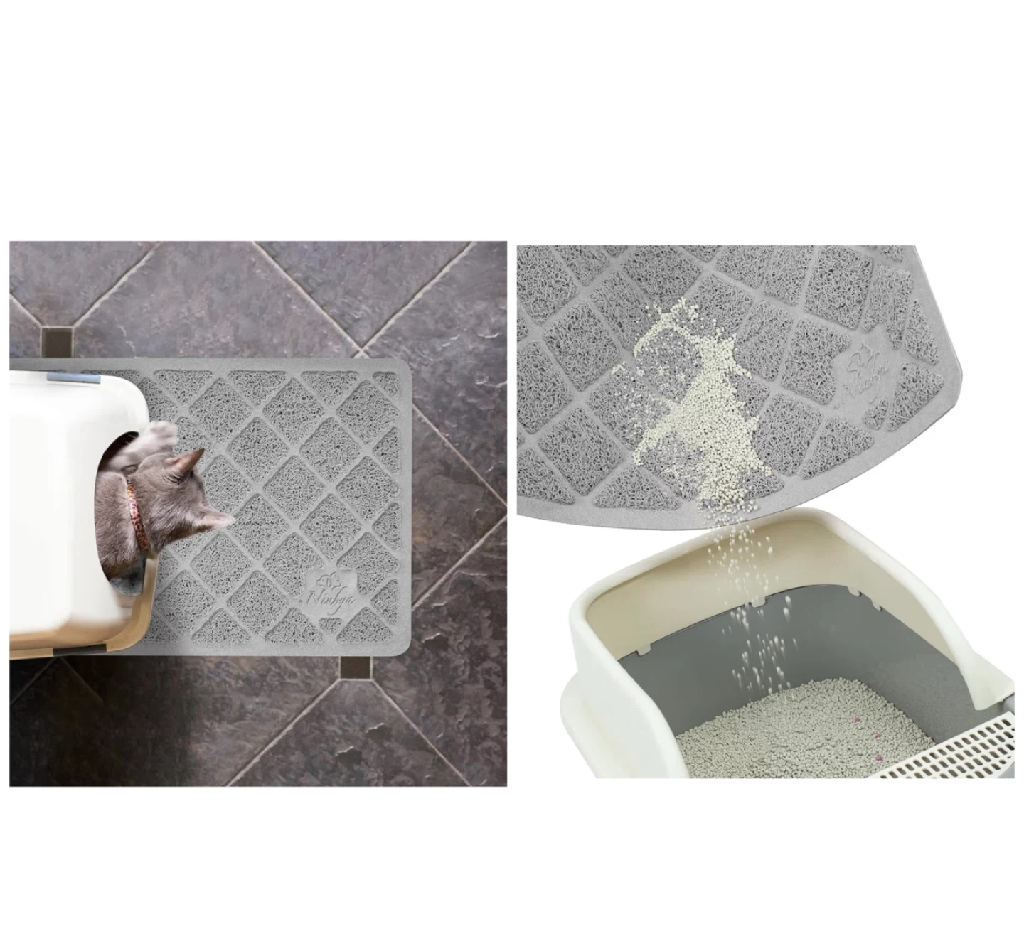 Brand new 23" x 14" Premium Cat Litter Mat - photo 4