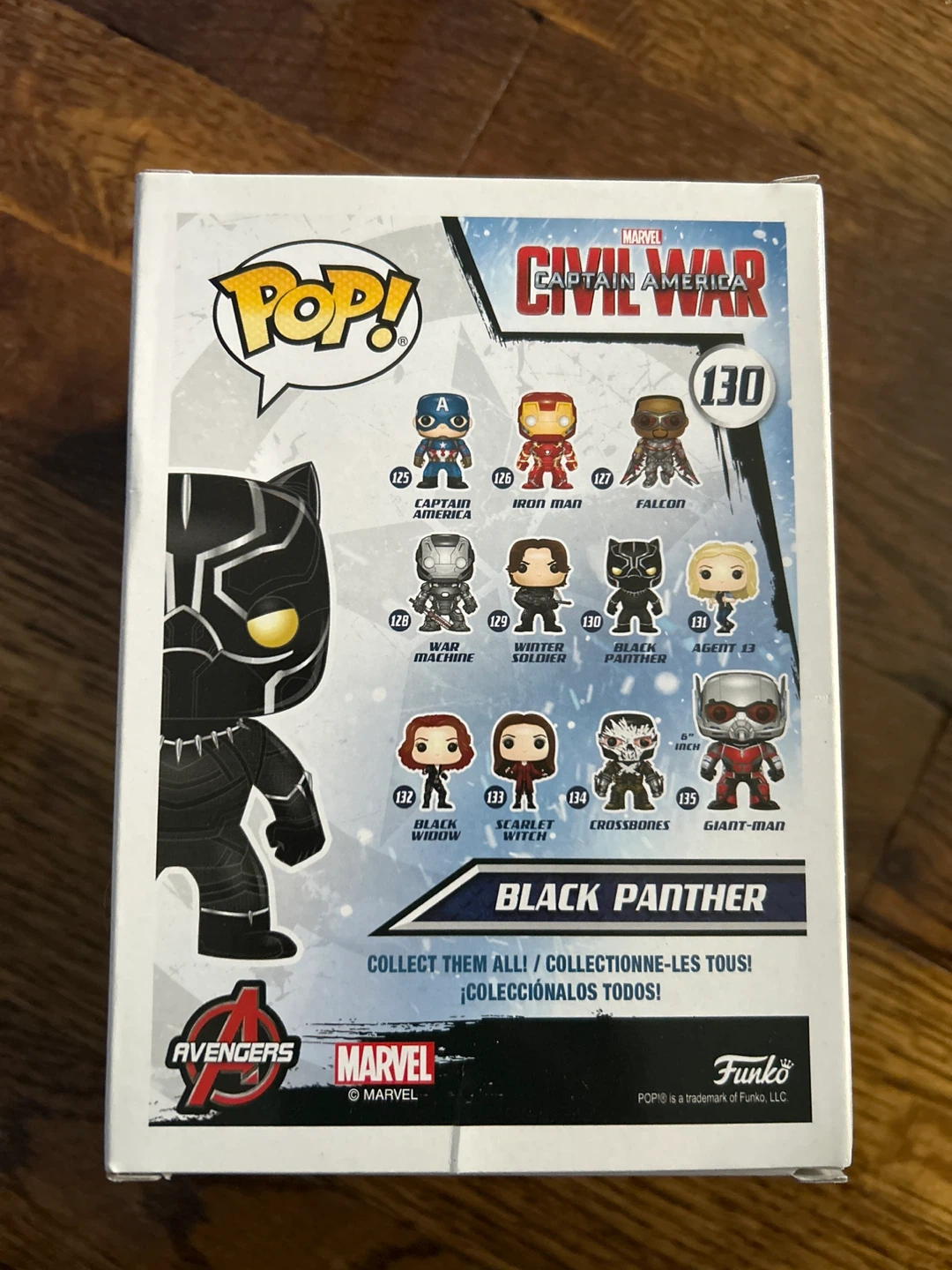 Funko Pop! Marvel Captain America Civil War Black Panther #130 - photo 3