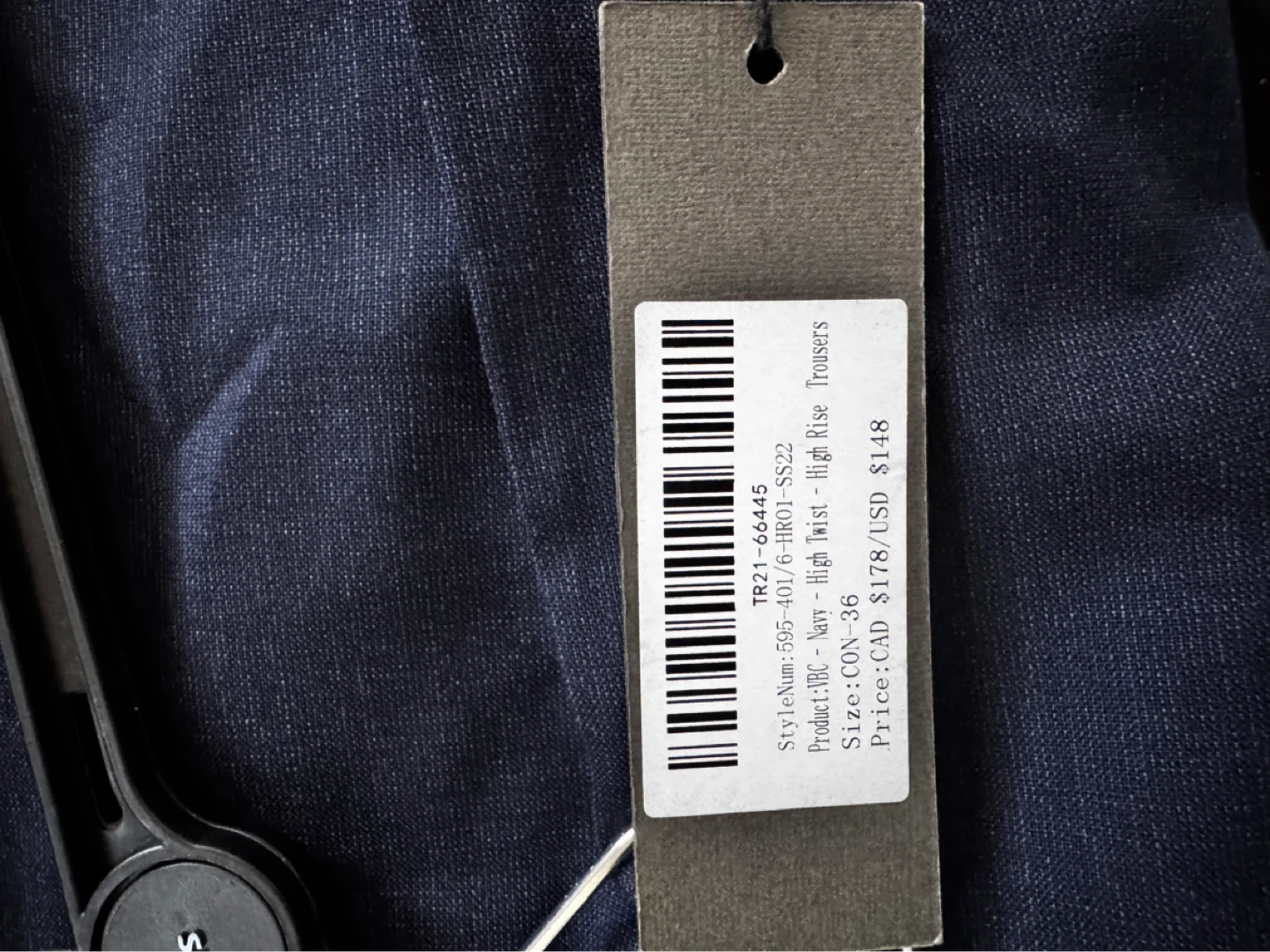 Spier & Mackay High Twist Trousers - Navy