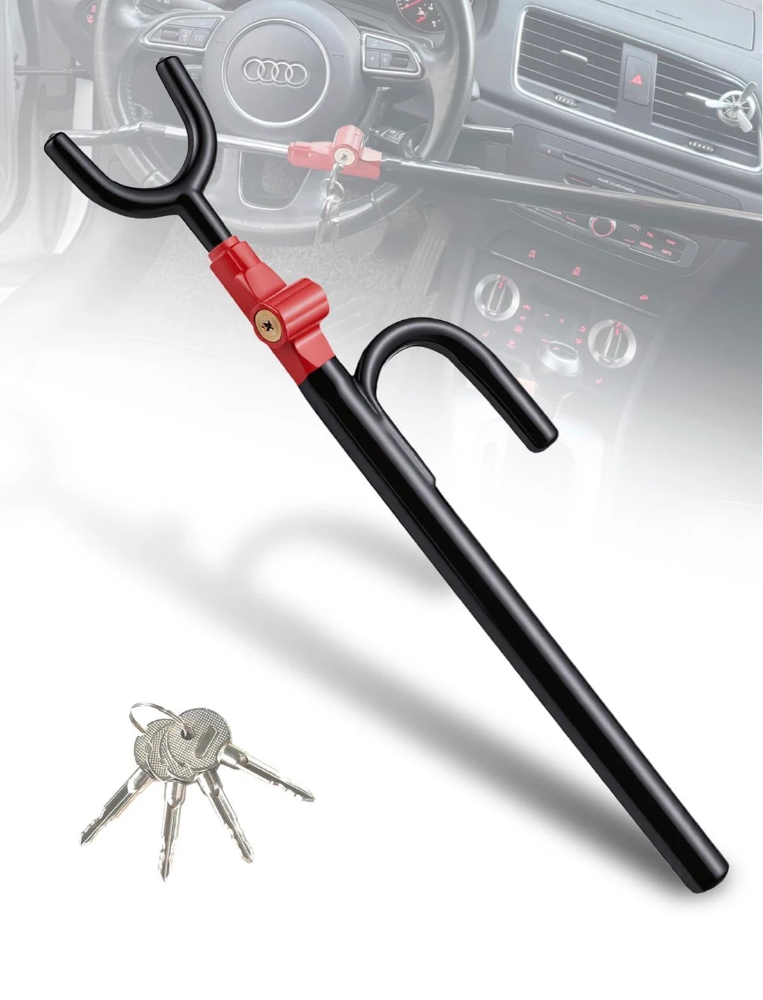 Steering Wheel Lock with Keys