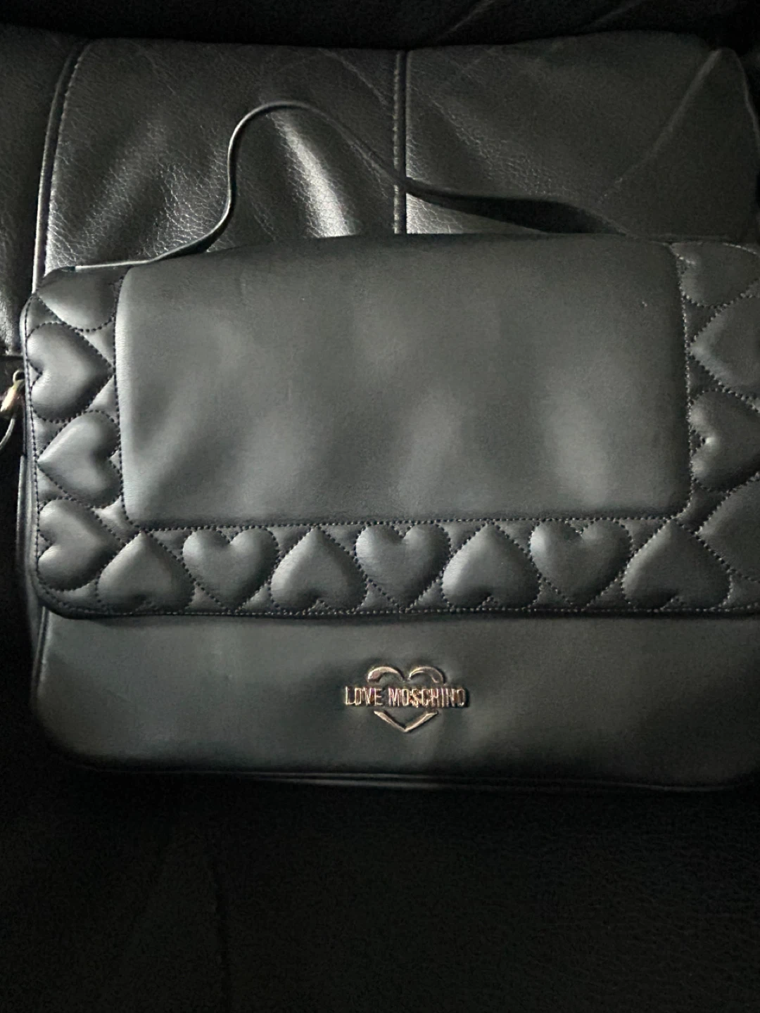 Love Moschino Black Quilted Heart Crossbody Bag - photo 4