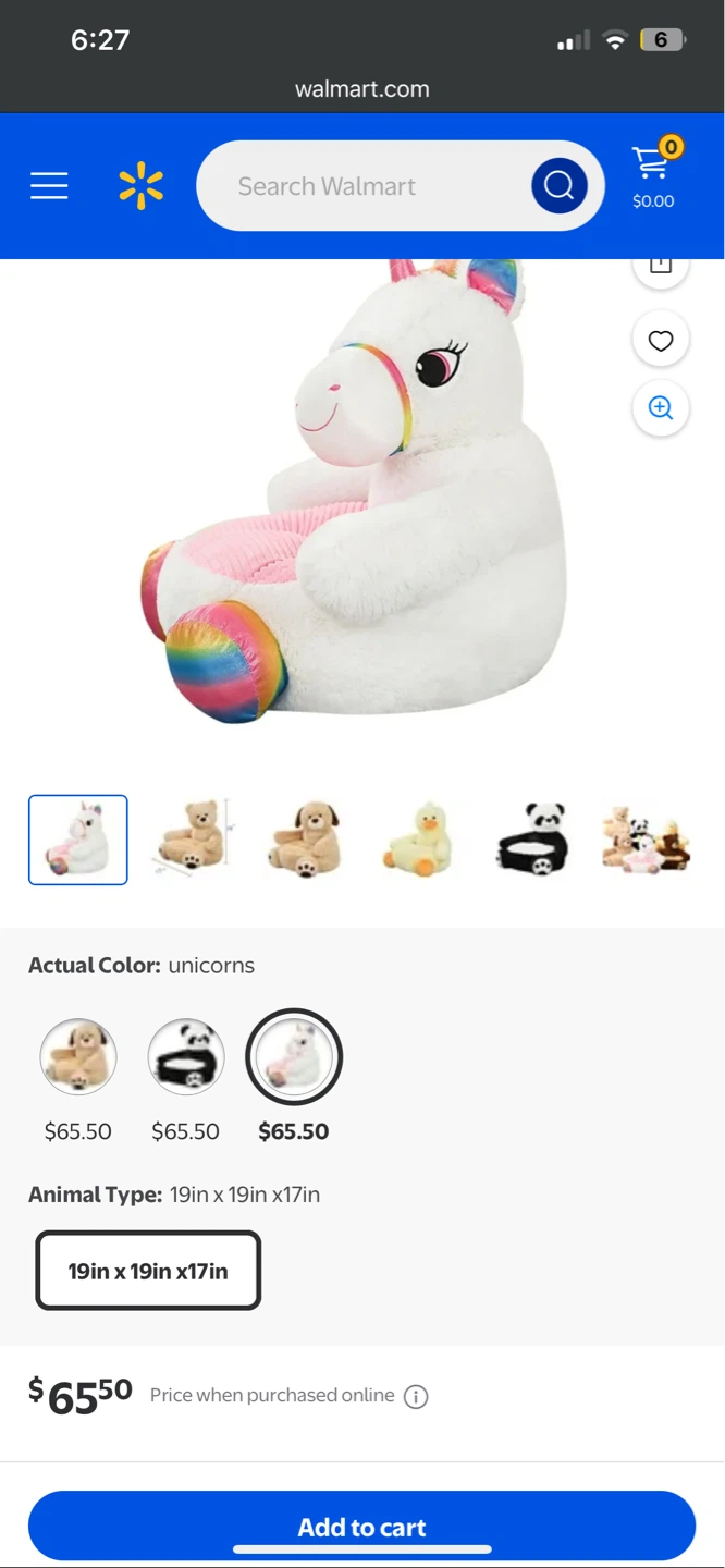 Unicorn toddler sofa chair - photo 4