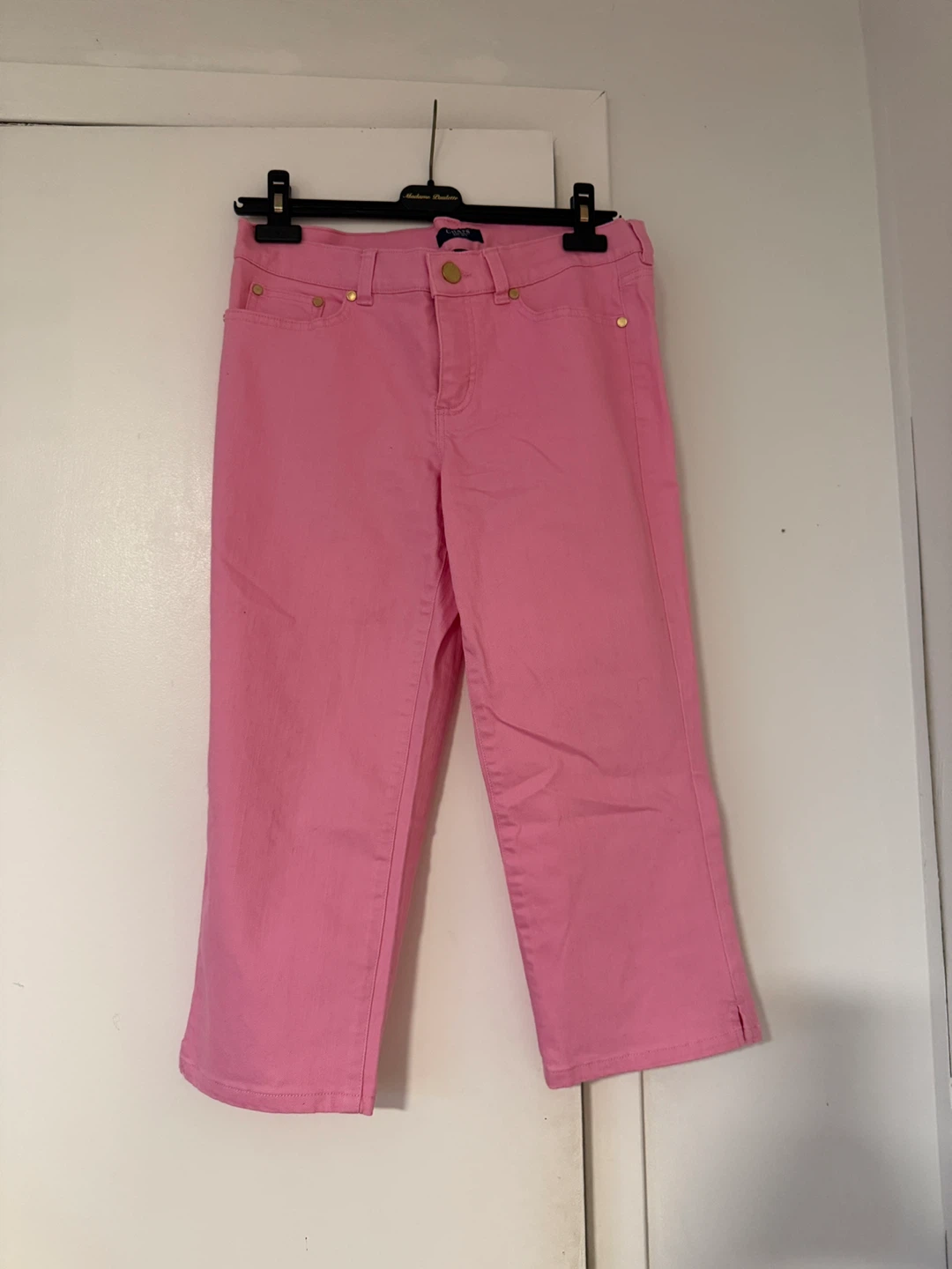 Chaps Pink Cropped Jeans Size 4 - photo 2