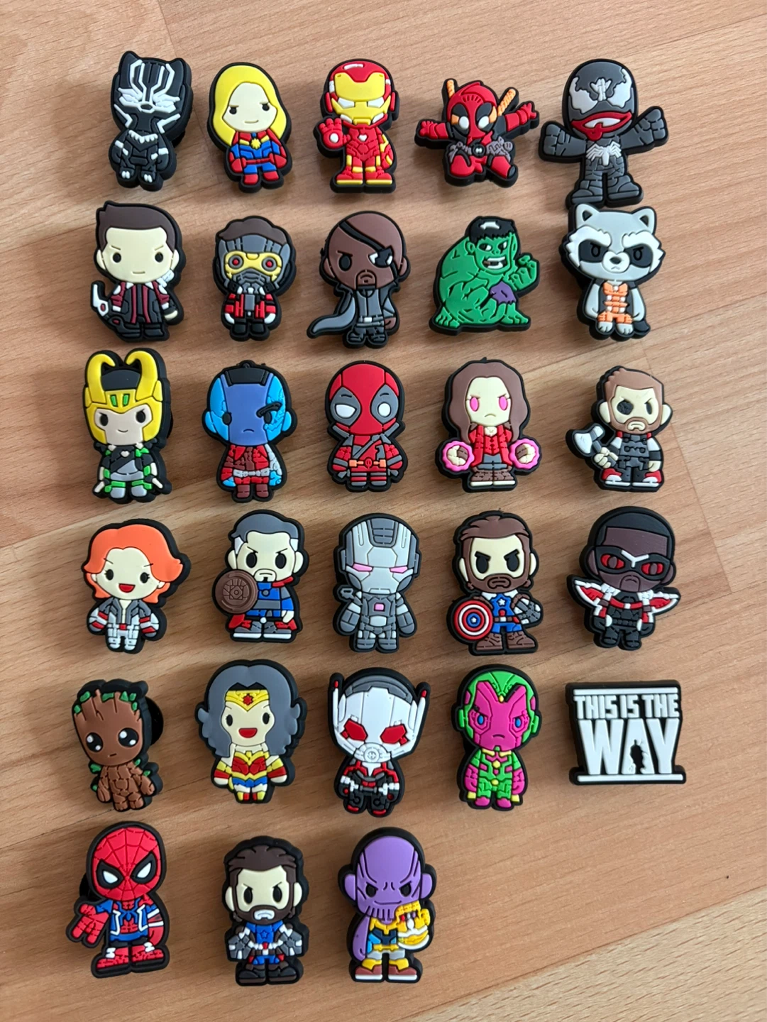 Marvel Heroes Crocs Charms/ gibbitz $2 each