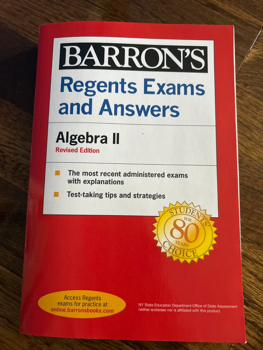 Barron's Regents Exams and Answers: Algebra II Revised Edition