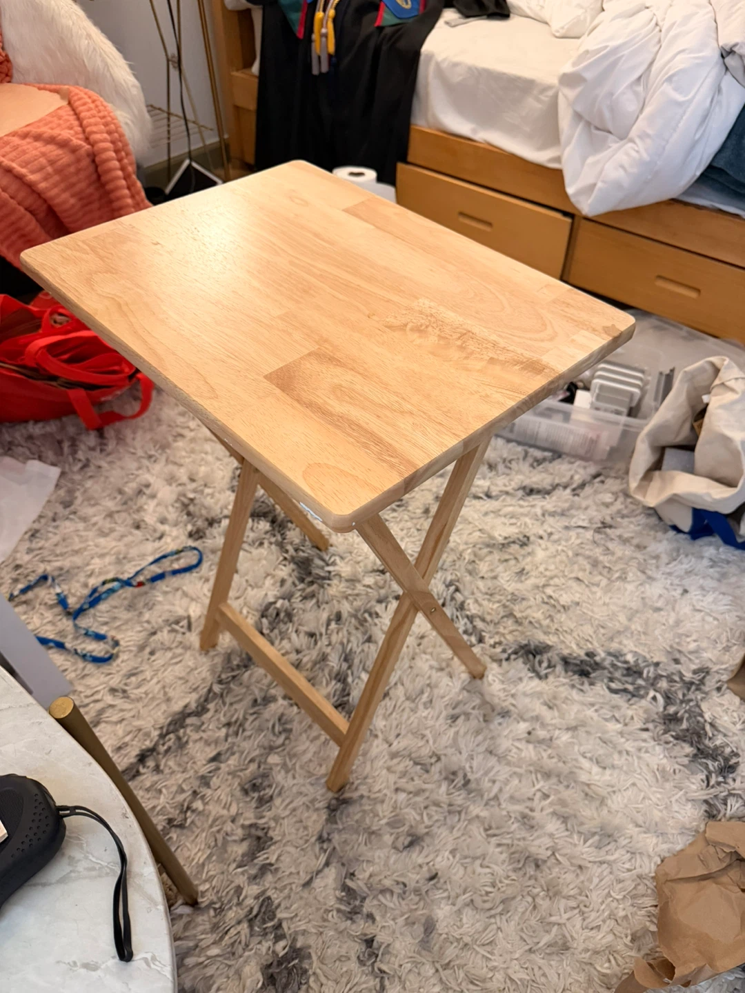 Wooden Folding Tray Table