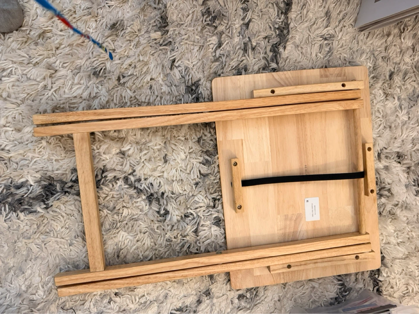 Wooden Folding Tray Table - photo 2
