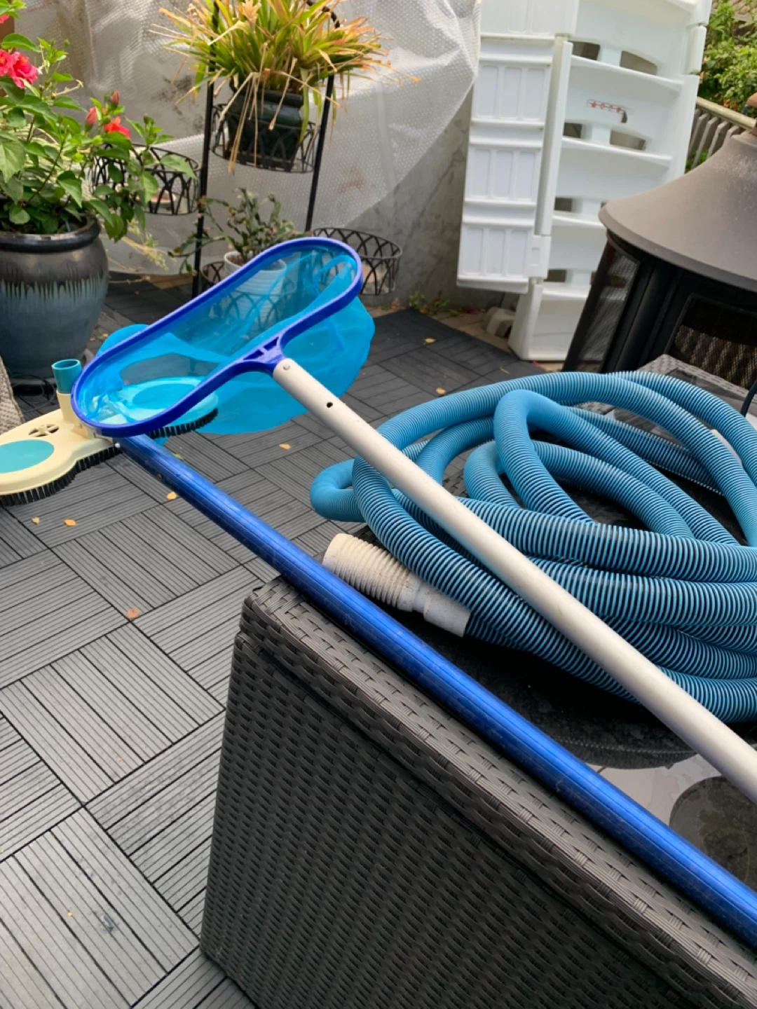 Pool Cleaning Skimmer Net and Hose