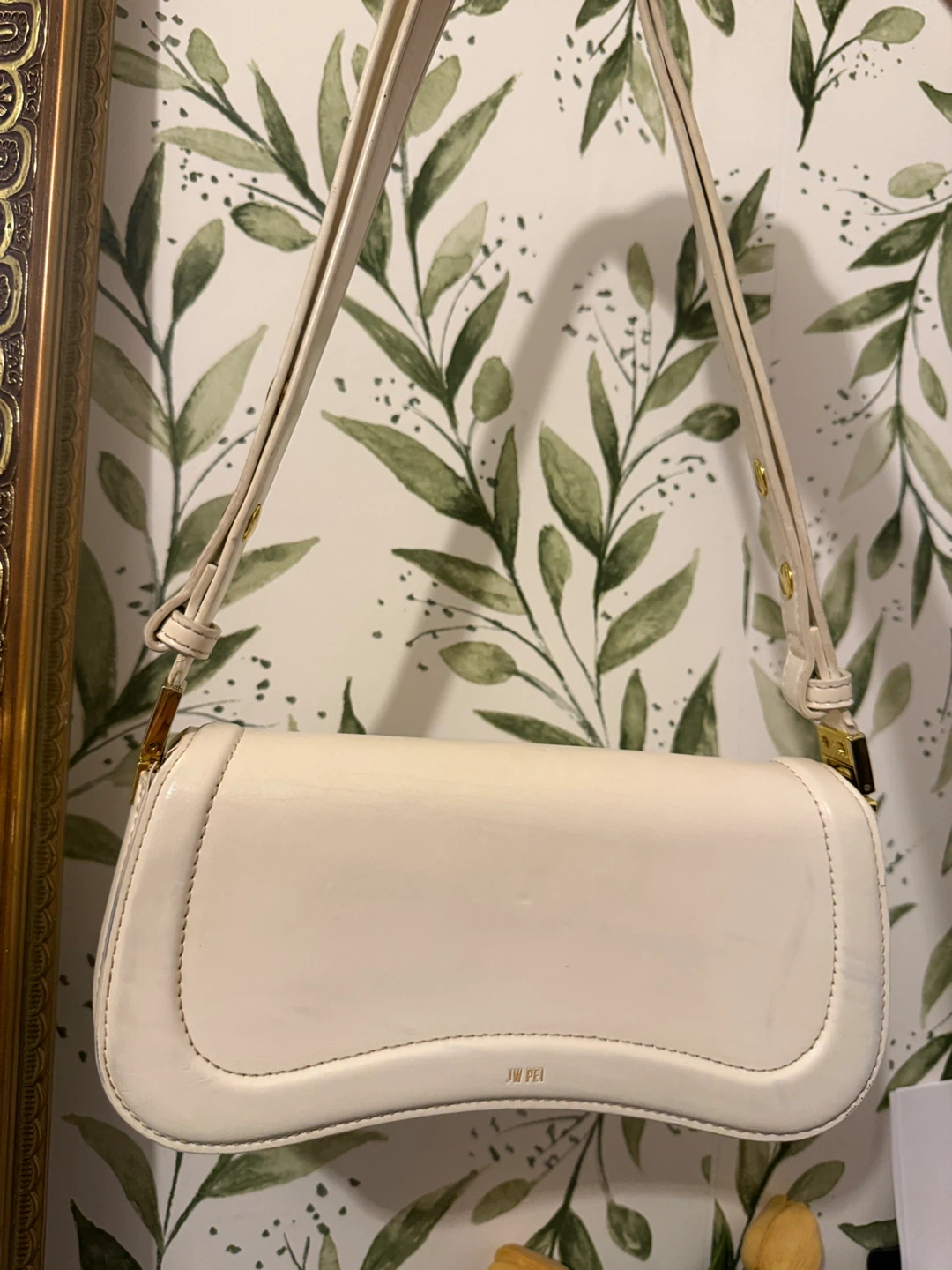 JW Pei Cream Shoulder Bag