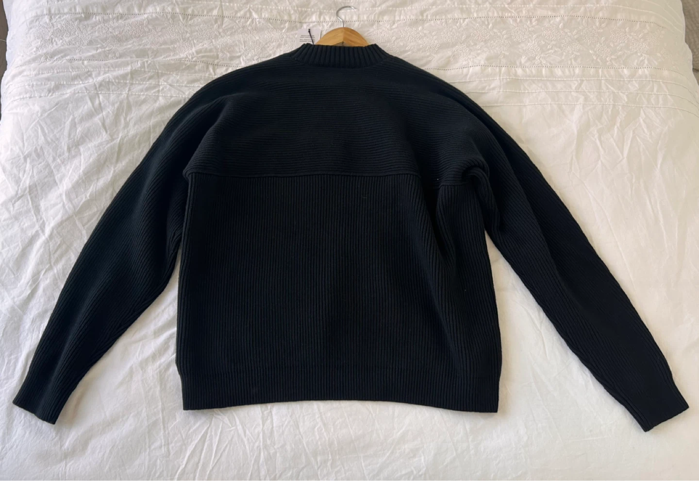Men’s Alo Black Ribbed Crewneck Sweater (Brand New with Tags) - photo 2