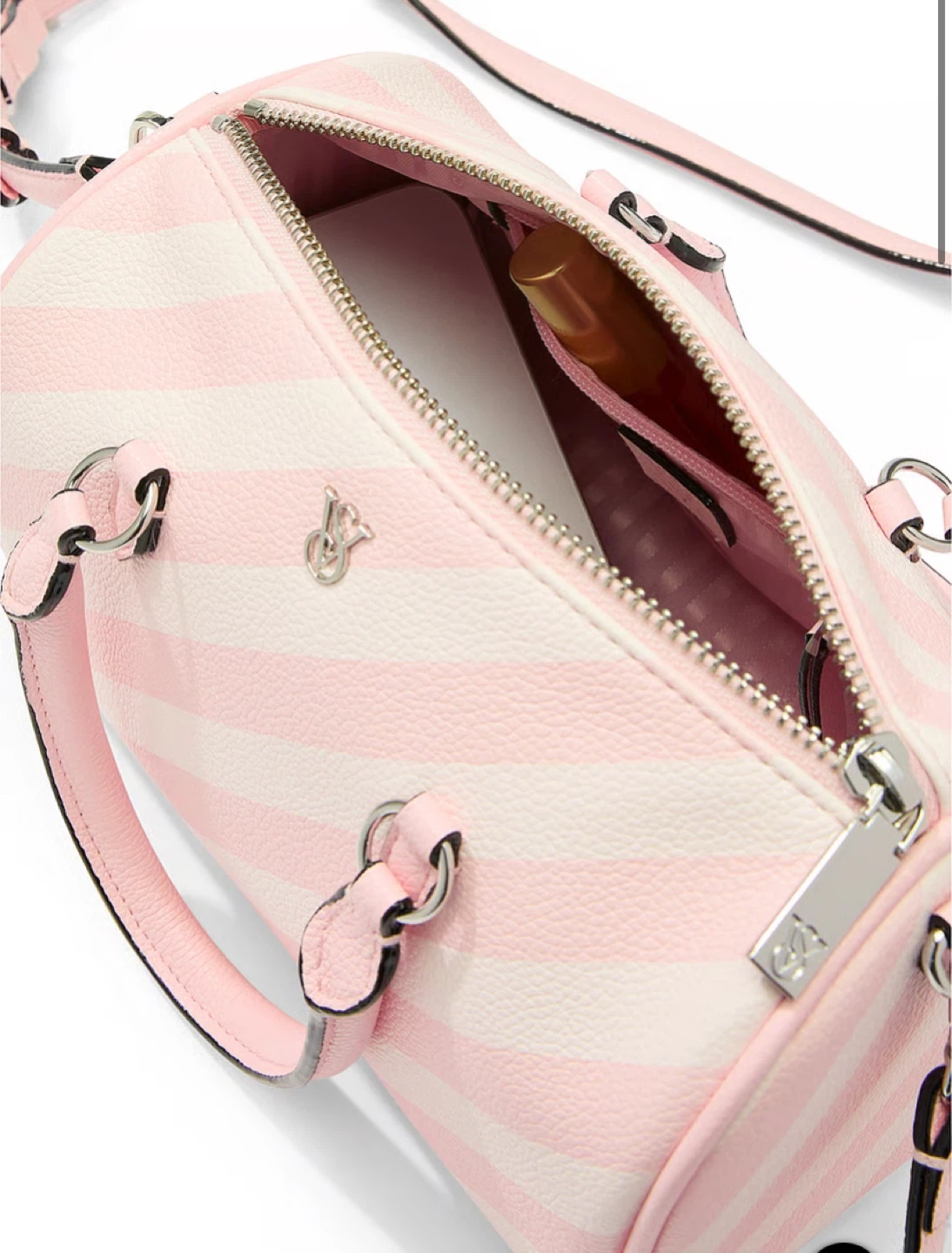 Victoria’s Secret Pink Striped Handbag - photo 2