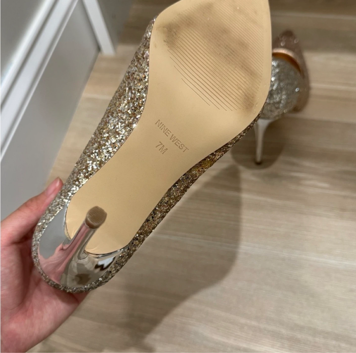 Nine West Glitter Heels Size 7M - photo 4