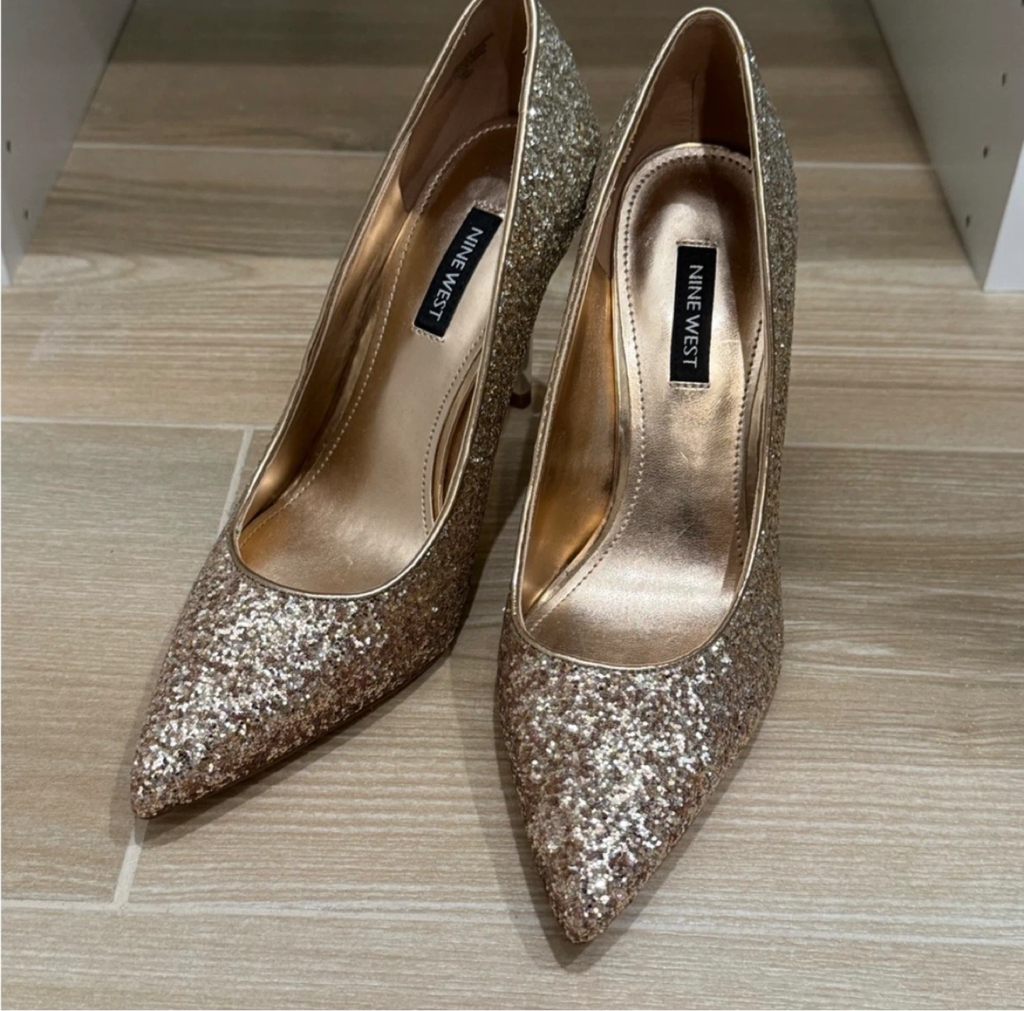 Nine West Glitter Heels Size 7M