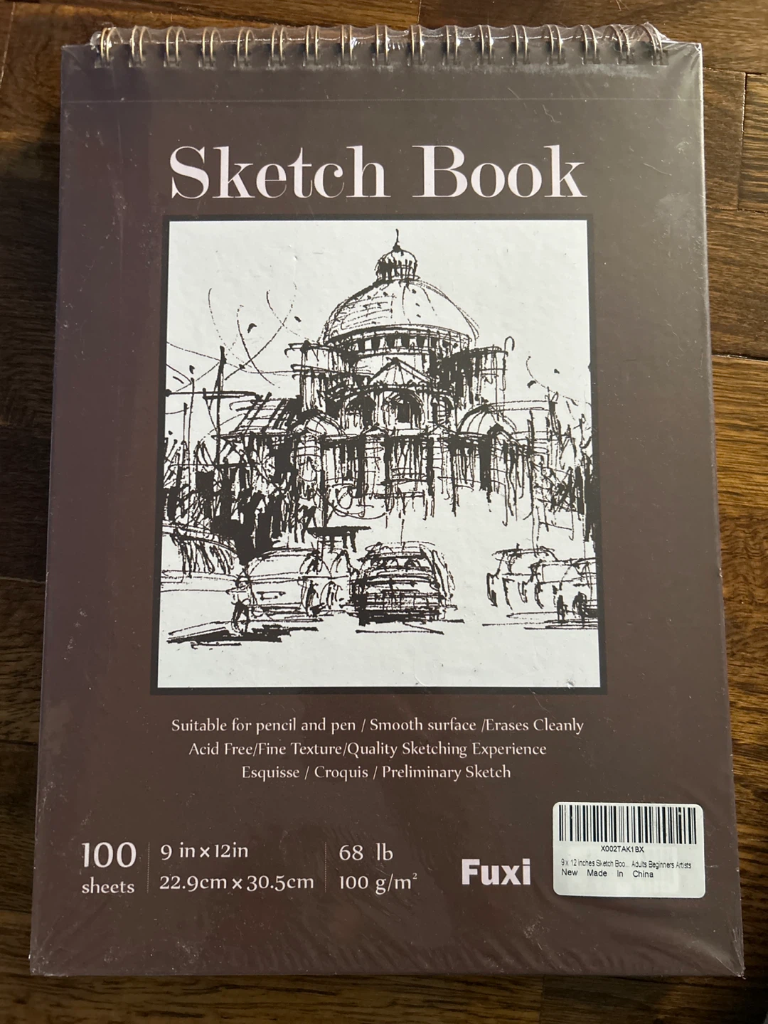 Fuxi Sketch Book 9 x 12 Inch 100 Sheets