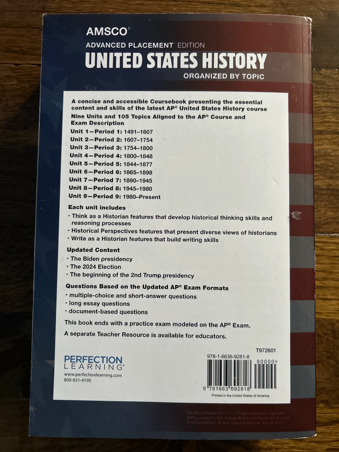 Amsco Advanced Placement United States History Textbook - photo 2