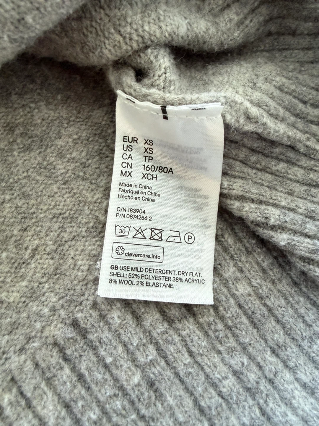 H&M Grey Mock Neck Sweater - photo 3