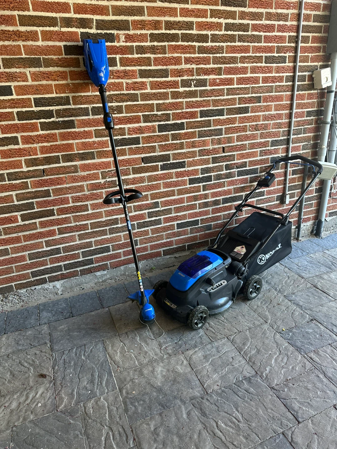 Kobalt 40V MAX 16" Electric Lawn Mower & String Weedwhacker