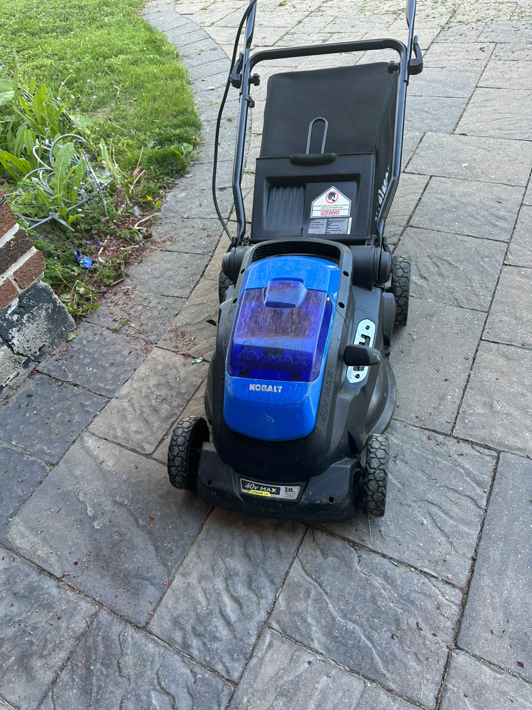 Kobalt 40V MAX 16" Electric Lawn Mower & String Weedwhacker - photo 3