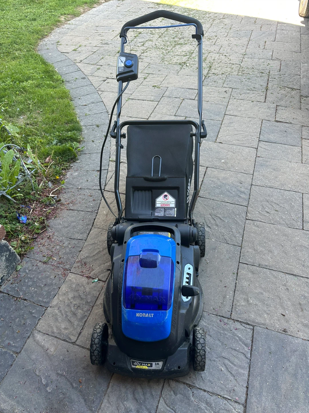 Kobalt 40V MAX 16" Electric Lawn Mower & String Weedwhacker - photo 2