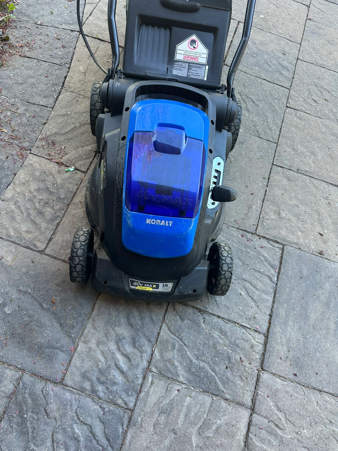 Kobalt 40V MAX 16" Electric Lawn Mower & String Weedwhacker - photo 4