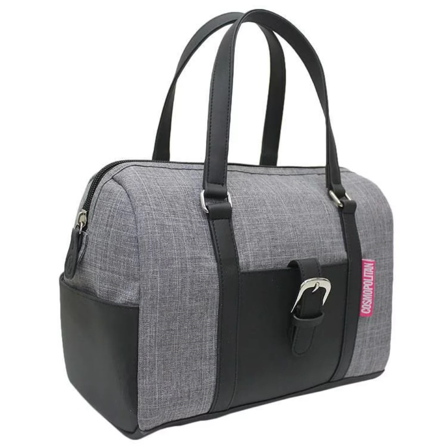 Cosmopolitan Grey & Black Duffle Bag