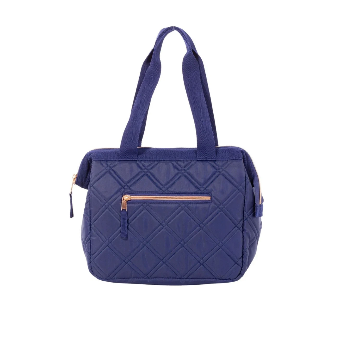 Quilted Navy Blue Tote Bag - photo 2
