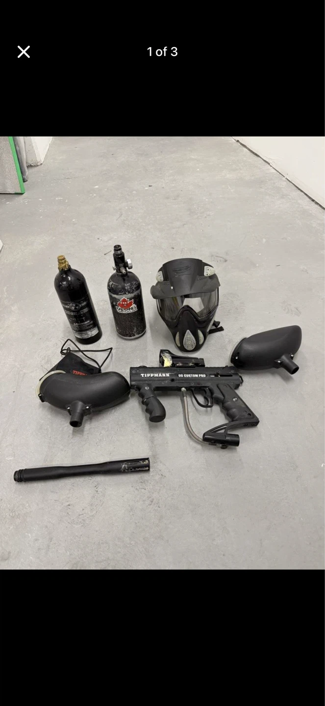 Tippmann US Custom Pro Paintball Gun Marker Package - photo 2