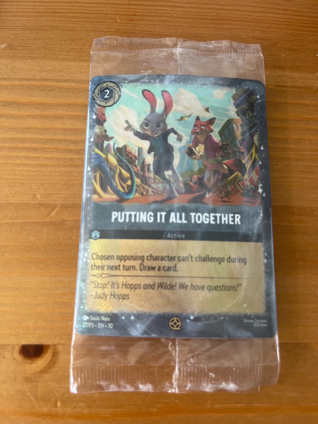 Disney Lorcana Trading Card "Putting It All Together"