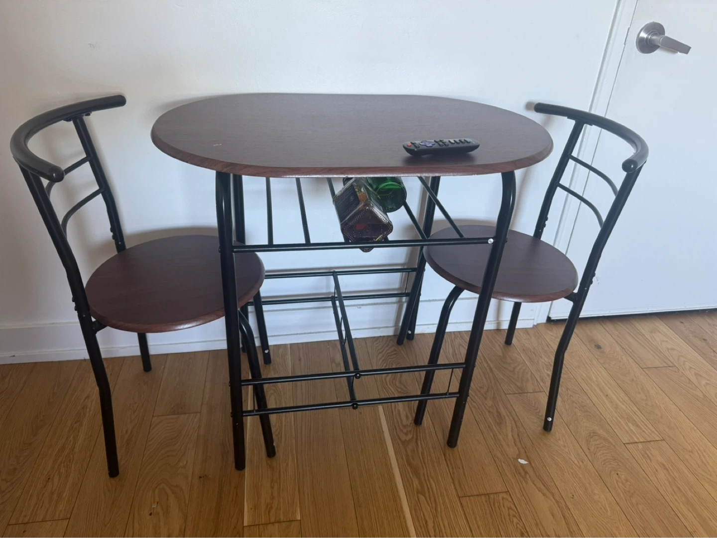 2-Piece Dining Set with Wine Rack