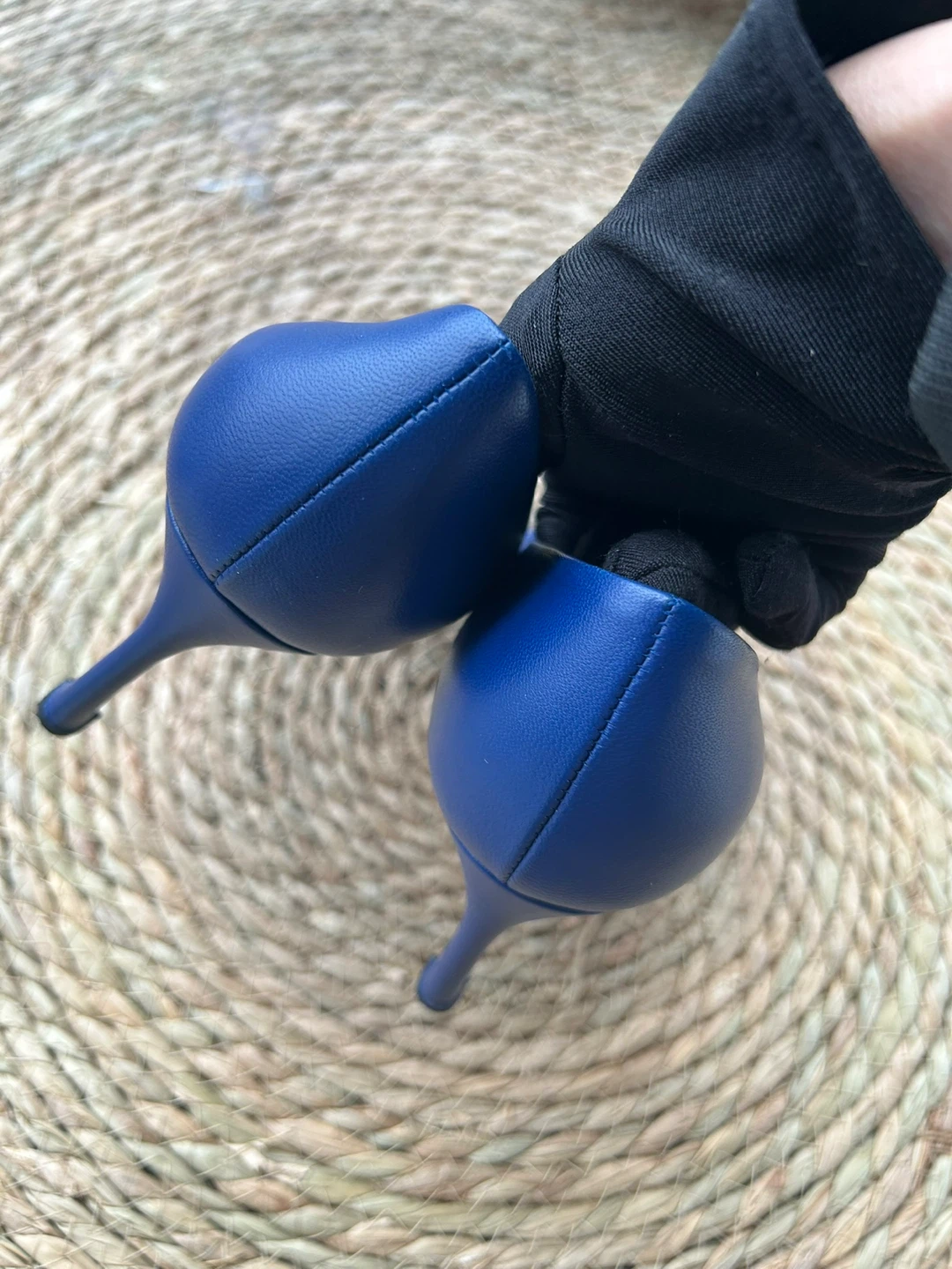 Christian Dior Blue Leather Heels - Size 35 - photo 4