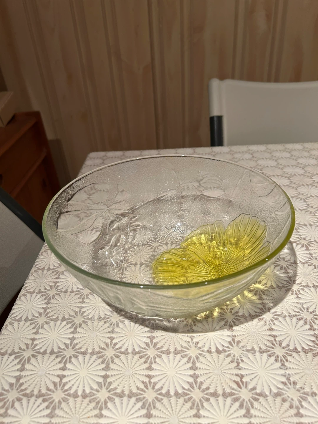 Clear Glass Serving Bowl
