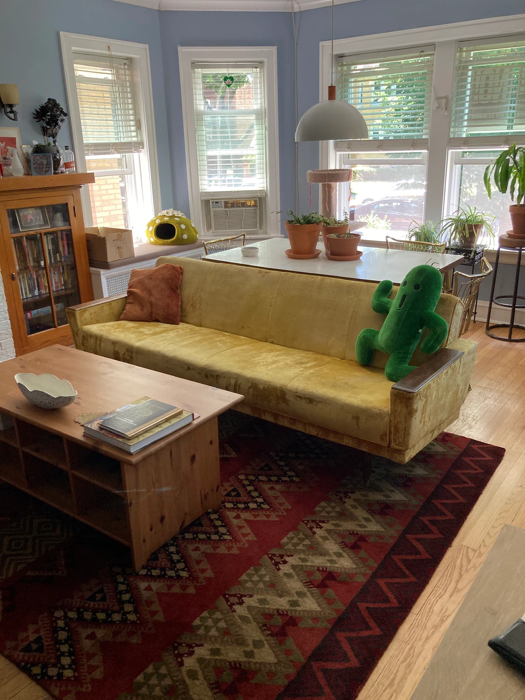 Yellow Velvet Sofa