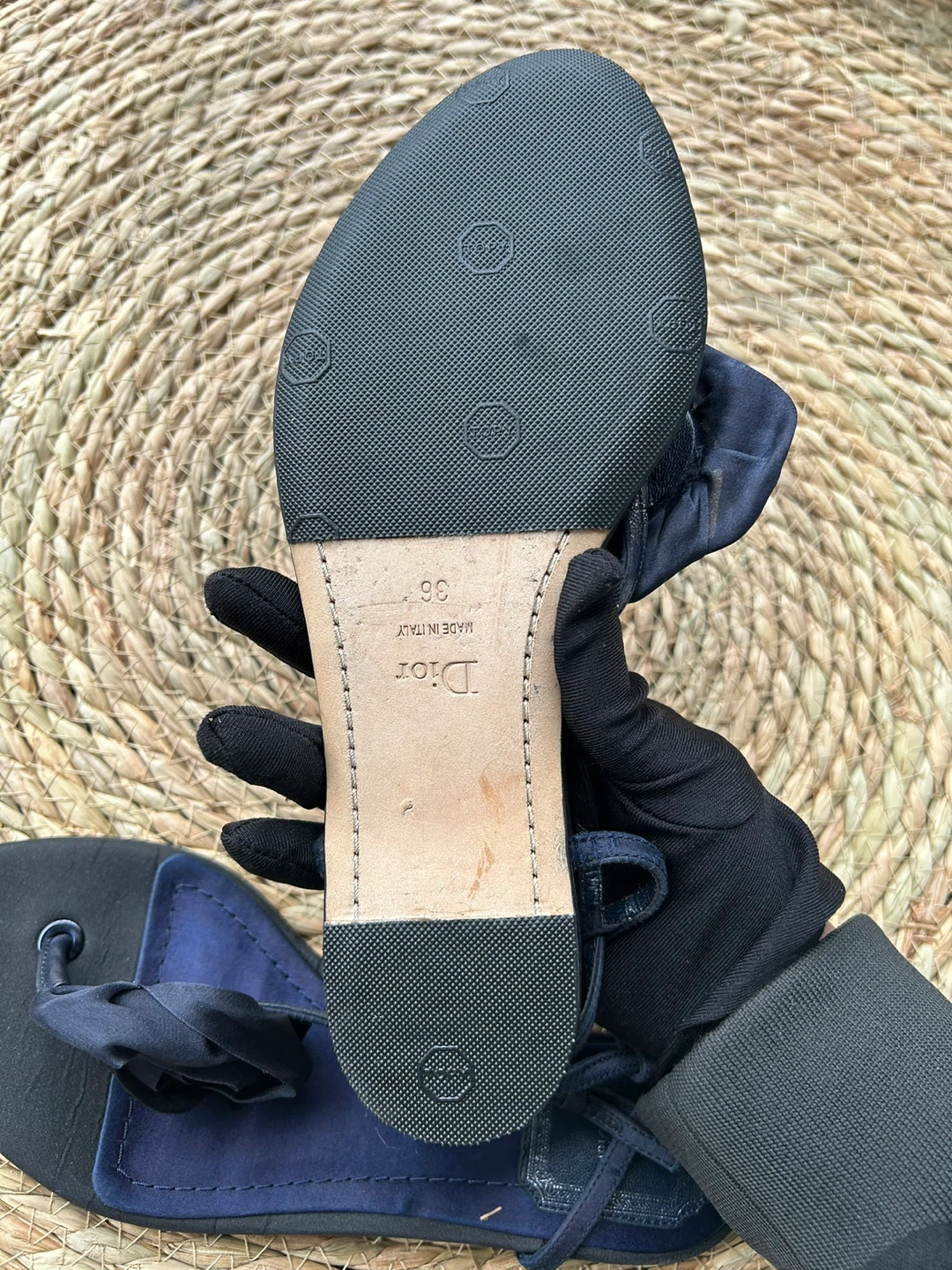 Christian Dior Navy Blue Sandals Size 36 - photo 5