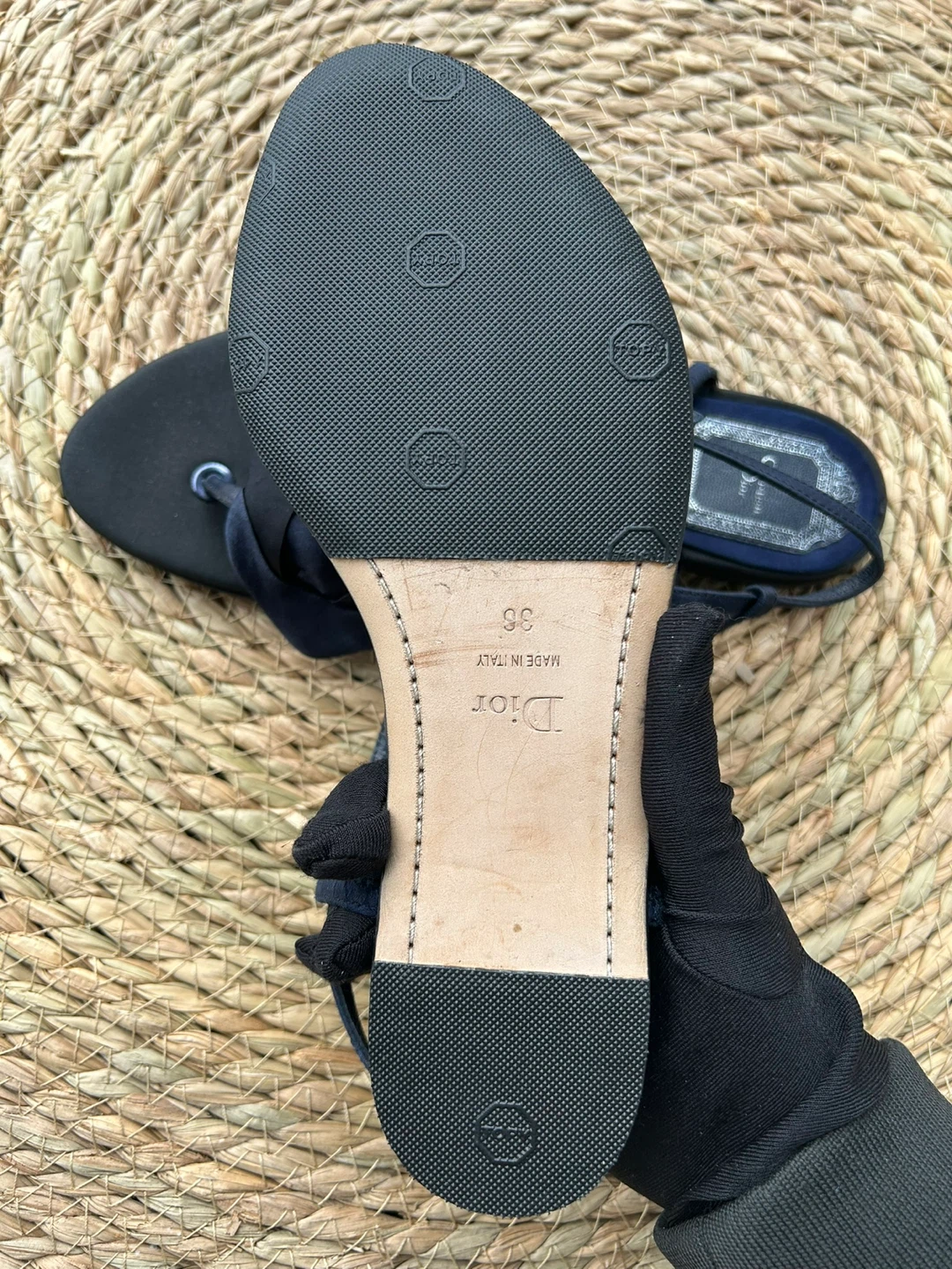 Christian Dior Navy Blue Sandals Size 36 - photo 4