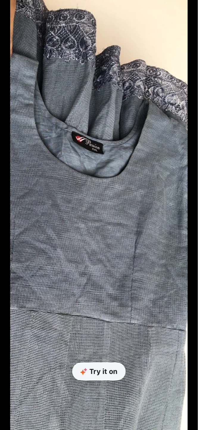 Cotton Lining Passion Dress - Blue - XXL - photo 2