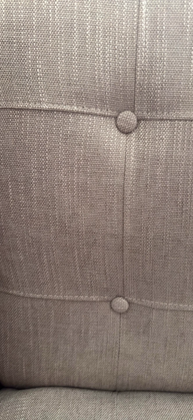 Grey Accent Chair with Stud Trim - photo 3