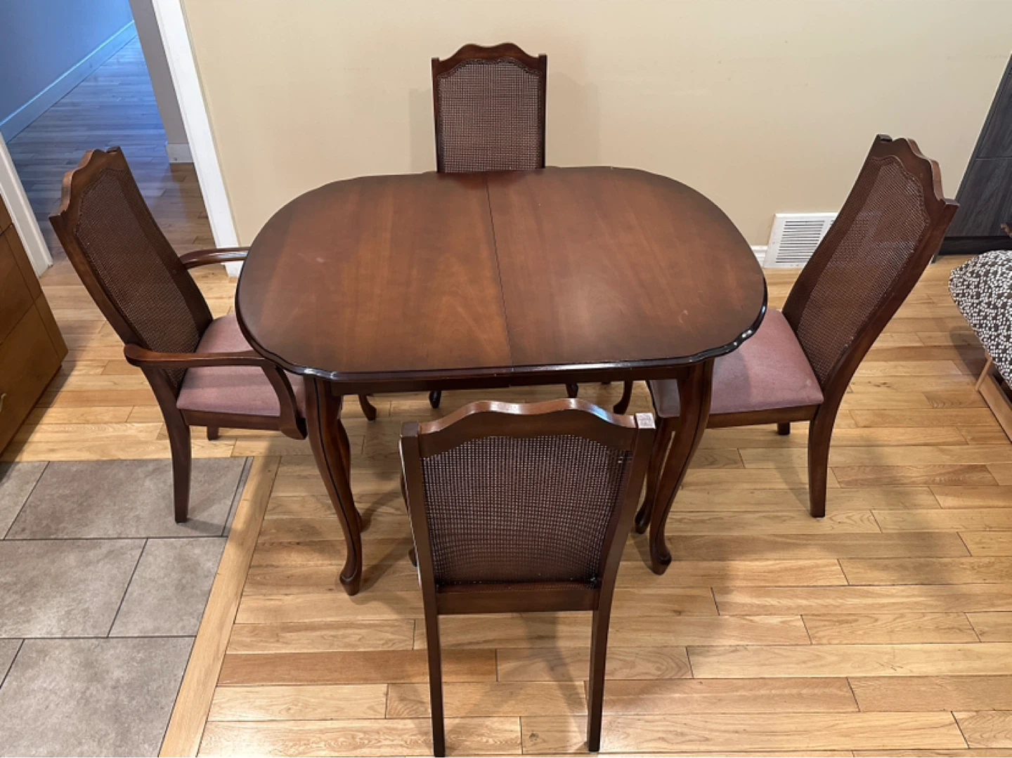 Vintage Cherry Wood French Dining Set (CAN DELIVER)