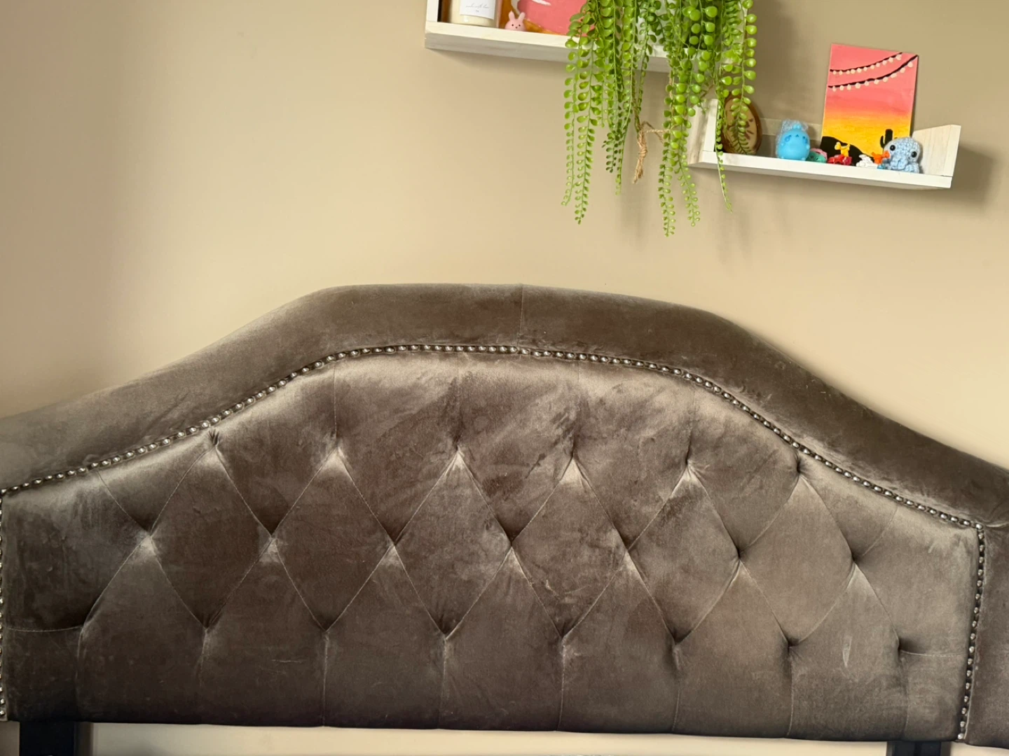 Tufted Velvet Headboard