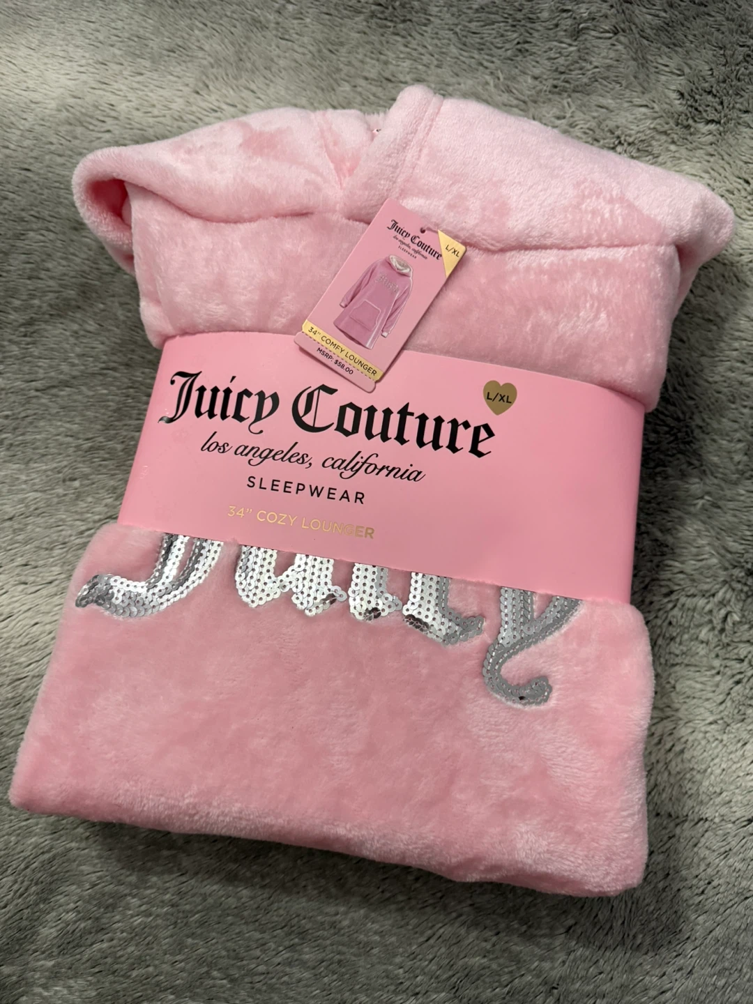 Juicy Couture Pink 34" Cozy Lounger Sleepwear - photo 2