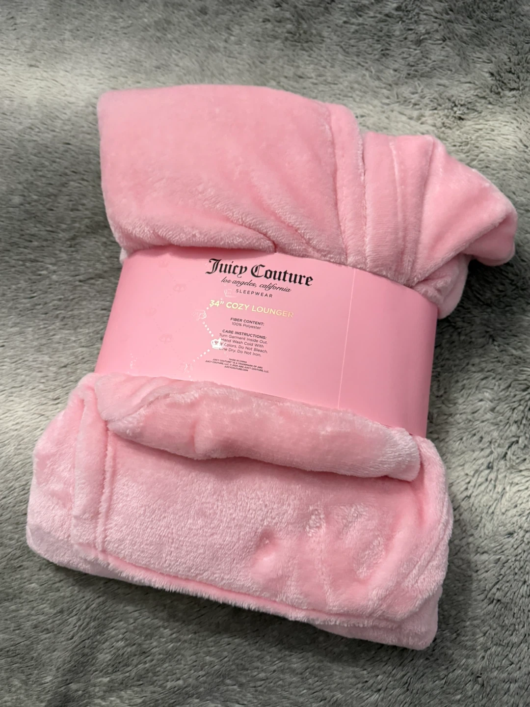 Juicy Couture Pink 34" Cozy Lounger Sleepwear - photo 3
