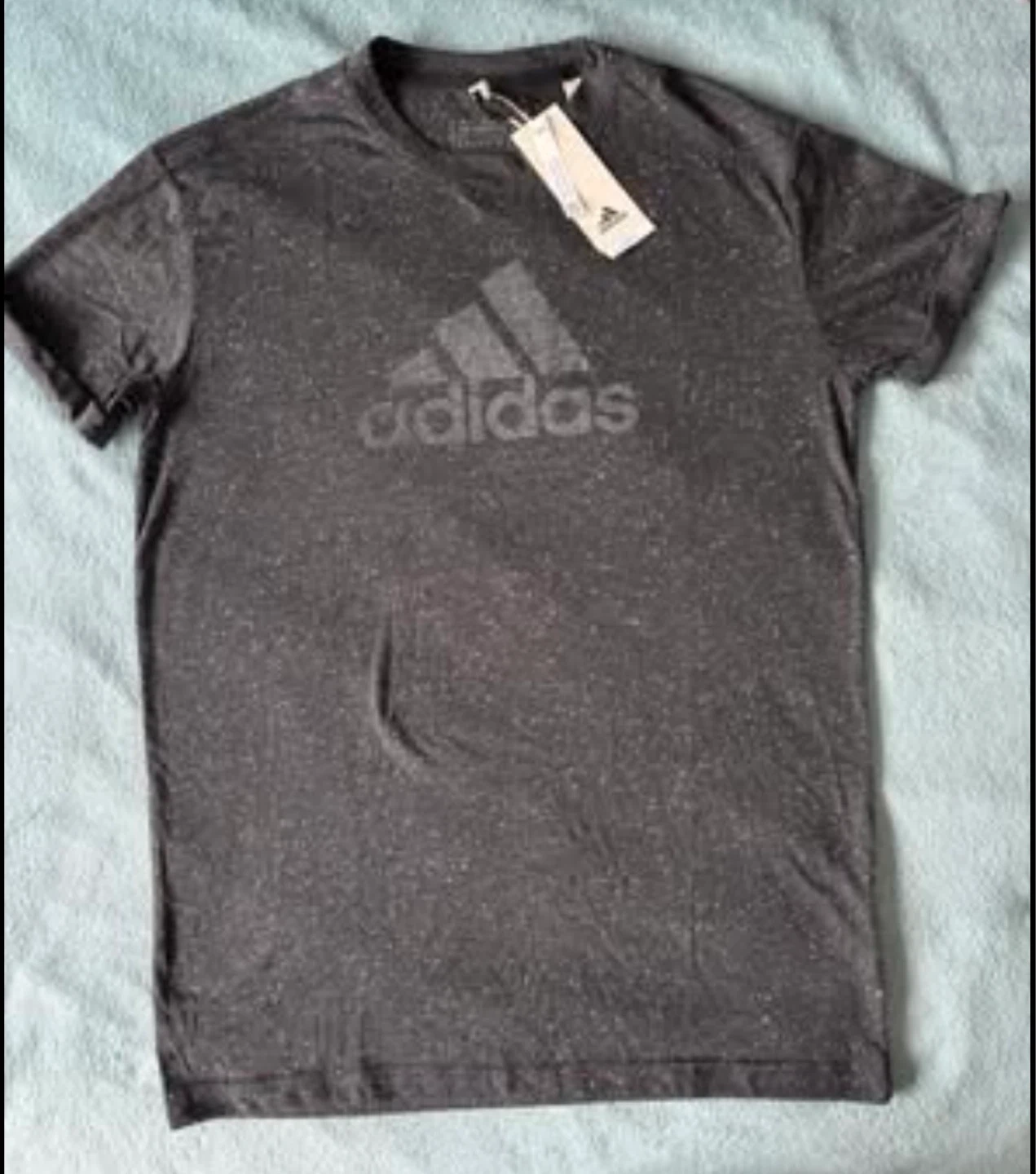 BNWT: Adidas T-Shirt Dark Gray Size 14-15Y