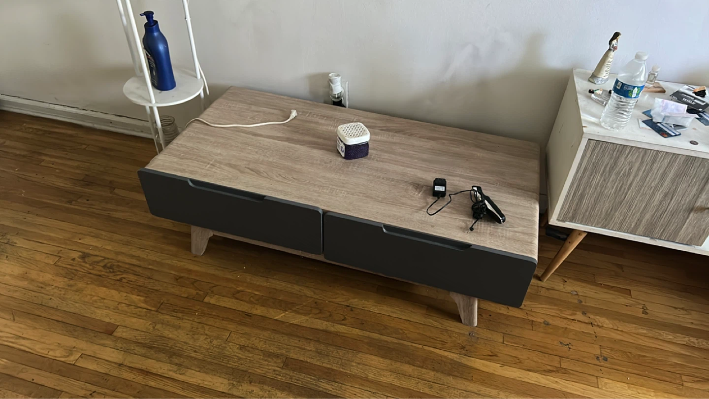 Modern Two-Drawer Coffee Table or tv stand
