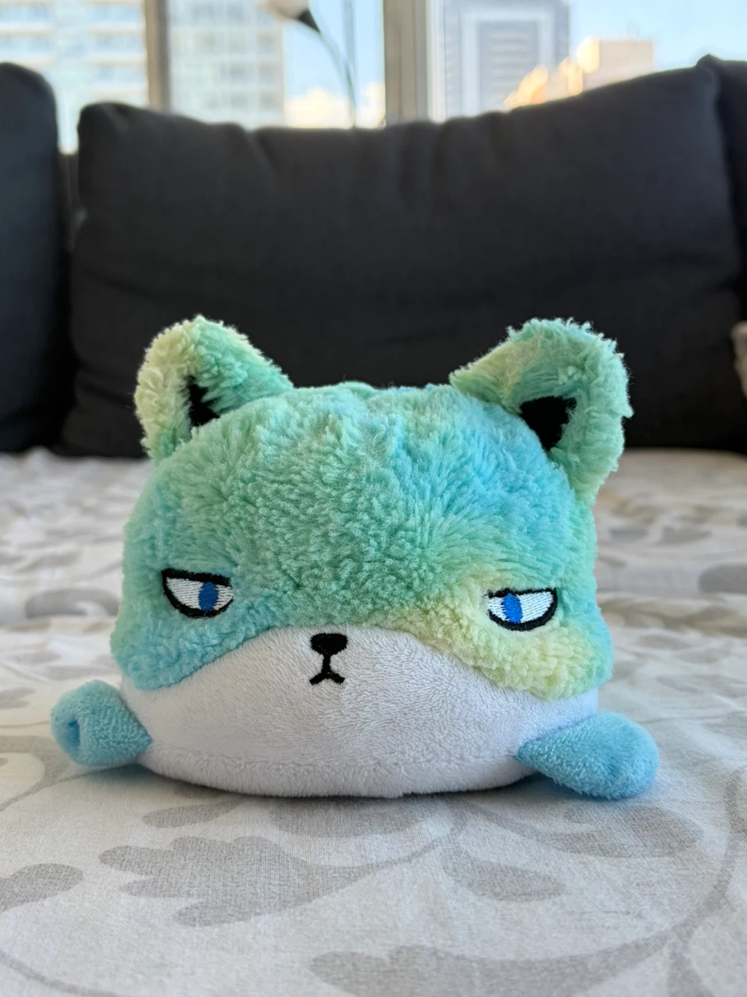 Reversible Cat Plush Toy