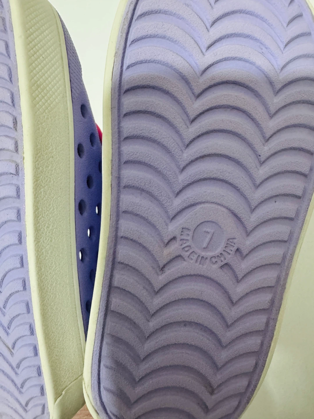 Purple Butterfly Clog Shoes - Size 7 - photo 4