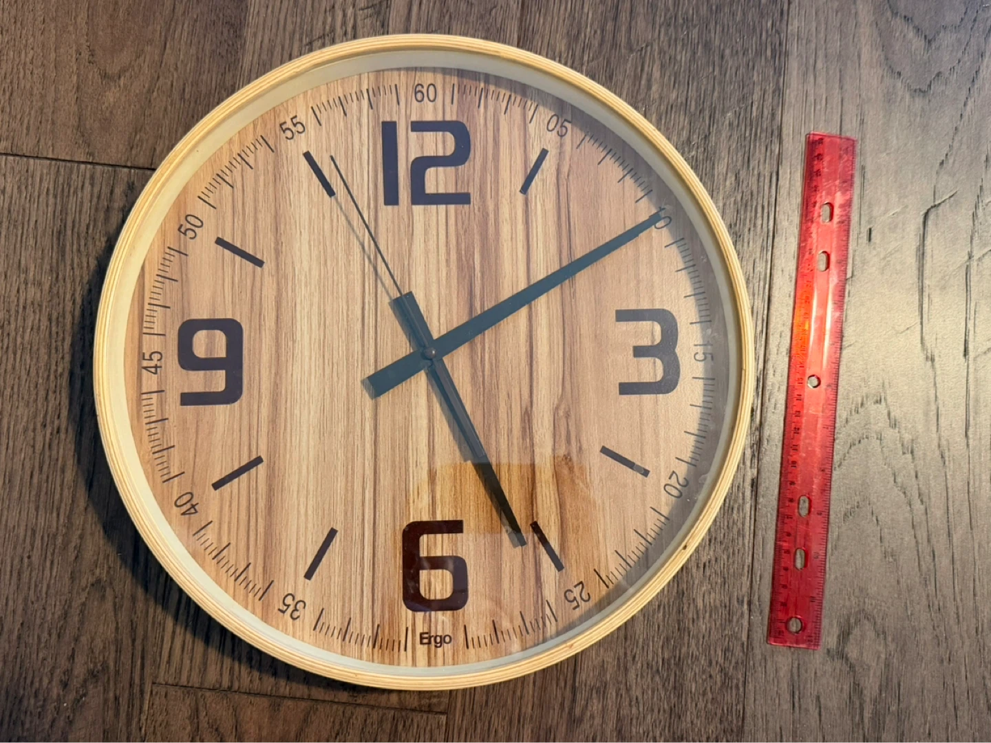 $10 for both!! Large Wooden Clock & Wooden Moose Head Wall Mount - photo 2