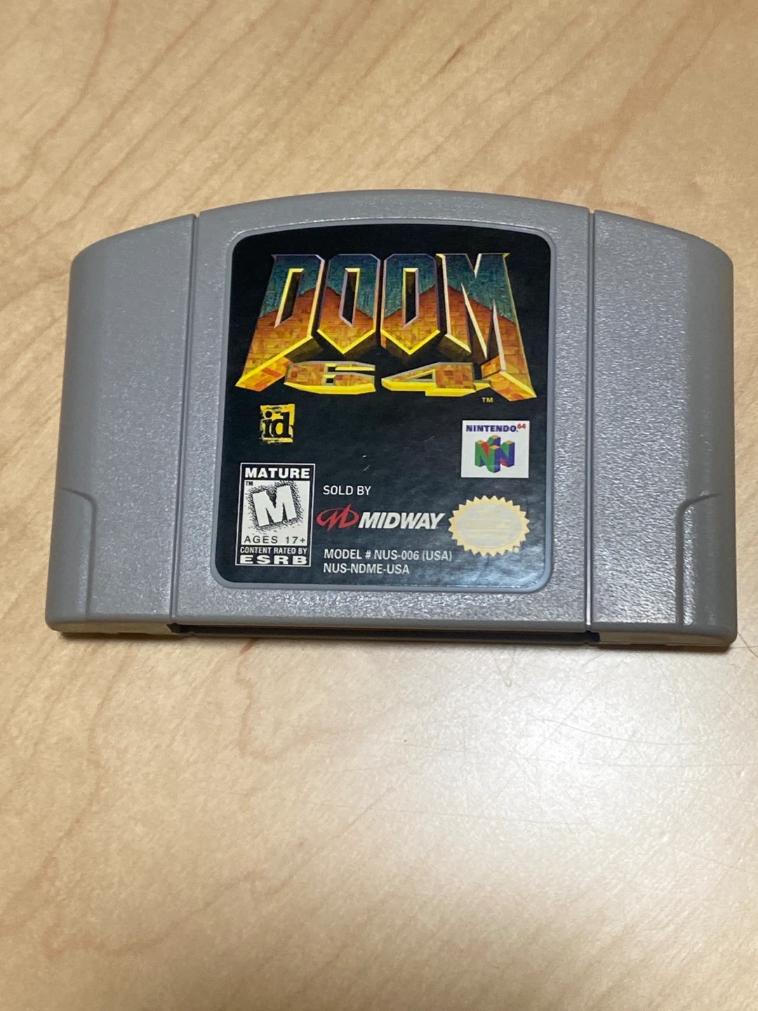 Doom 64 Nintendo 64 Game Cartridge - photo 3