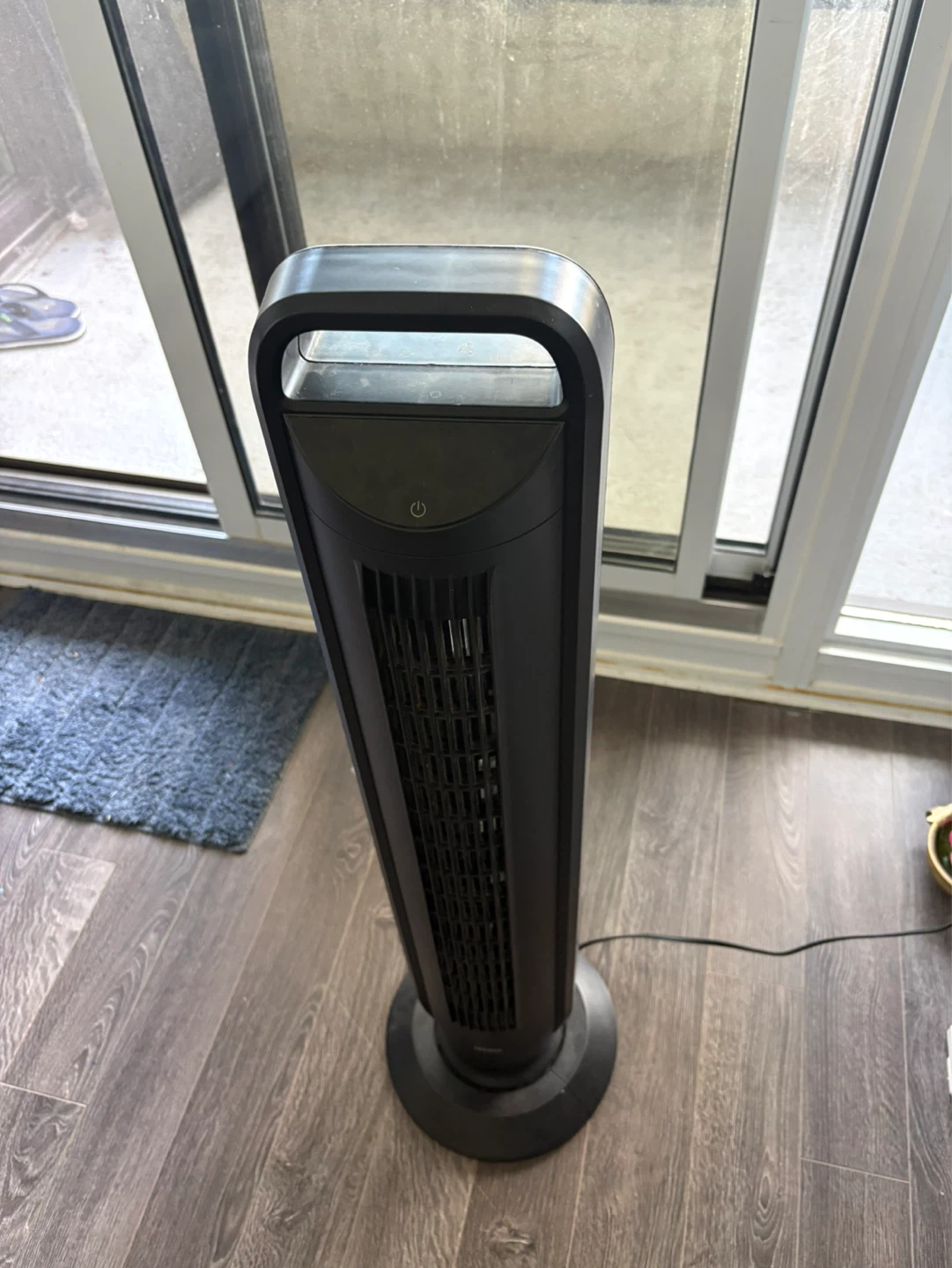 Seville Classics UltraSlimLine Oscillating Tower Fan, Black - photo 2