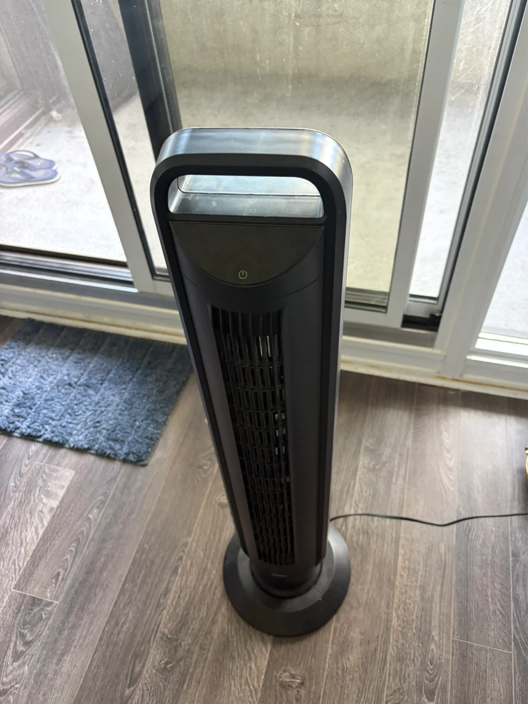Seville Classics UltraSlimLine Oscillating Tower Fan, Black - photo 3
